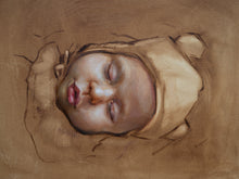 Oil portrait on a rectangle canvas (painted from a photograph) - Paulina Kwietniewska Paintings
