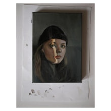 Oil portrait on a rectangle canvas (painted from a photograph) - About Face Illustration