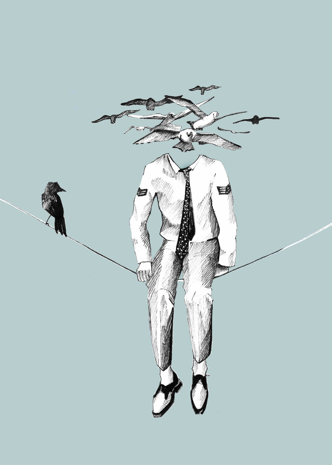 Birdman - About Face Illustration