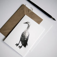 Goose Greeting Card - About Face Illustration